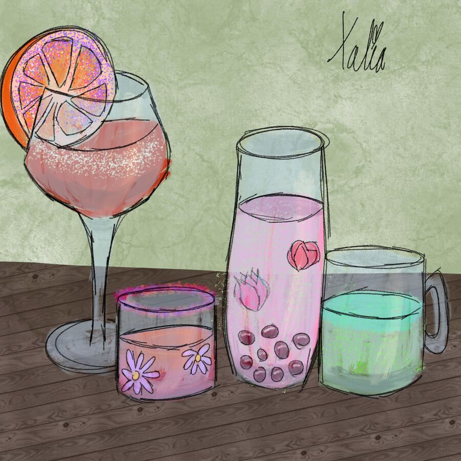 Drinks - Oil Paint