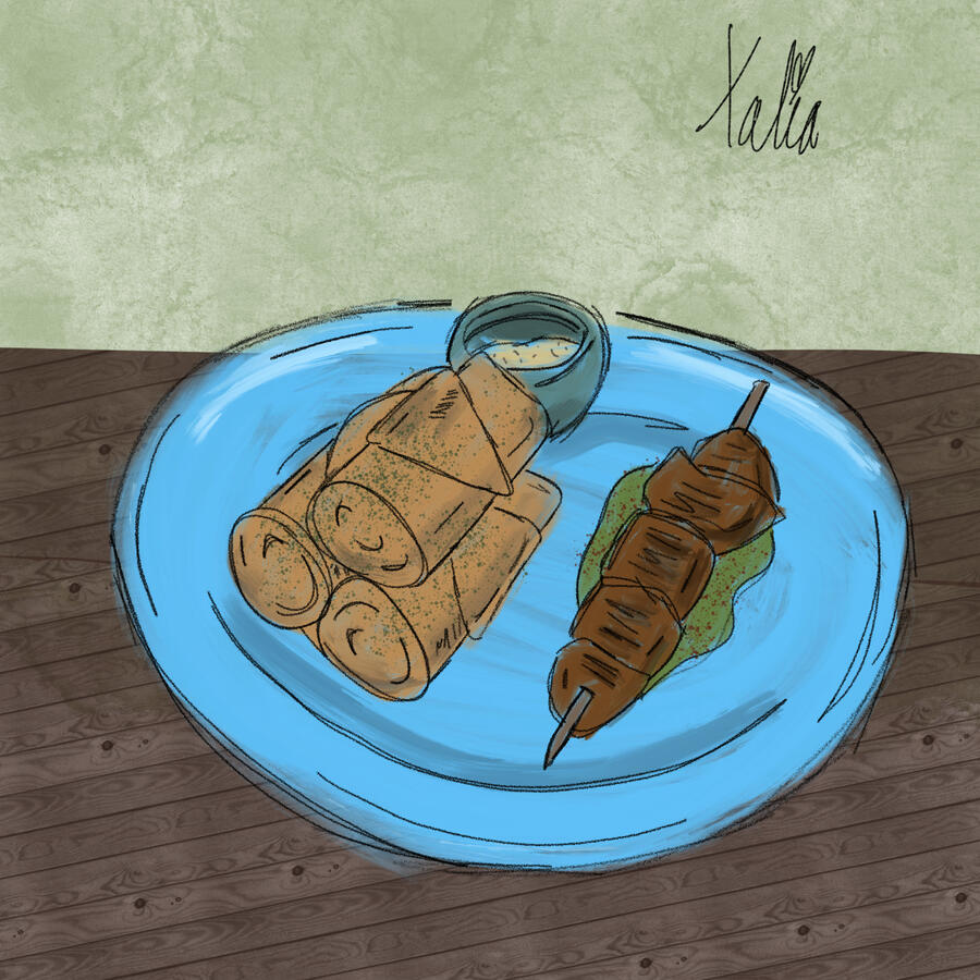 Appetizers - Oil Paint